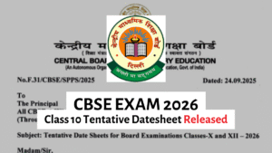 CBSE 10th Date Sheet 2026