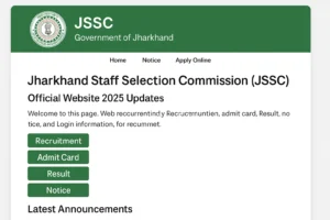 JSSC Recruitment 2025