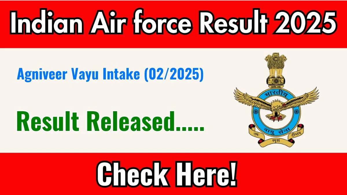 Airforce Agniveer Result 2025