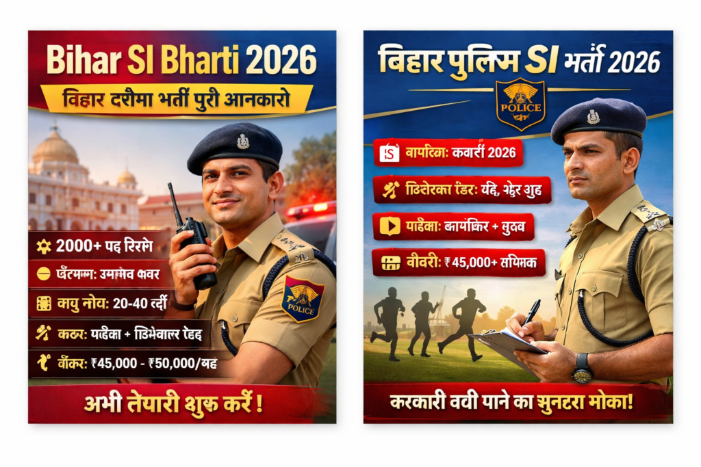 Bihar SI Bharti 2026