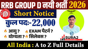 RRB Group D Recruitment 2026