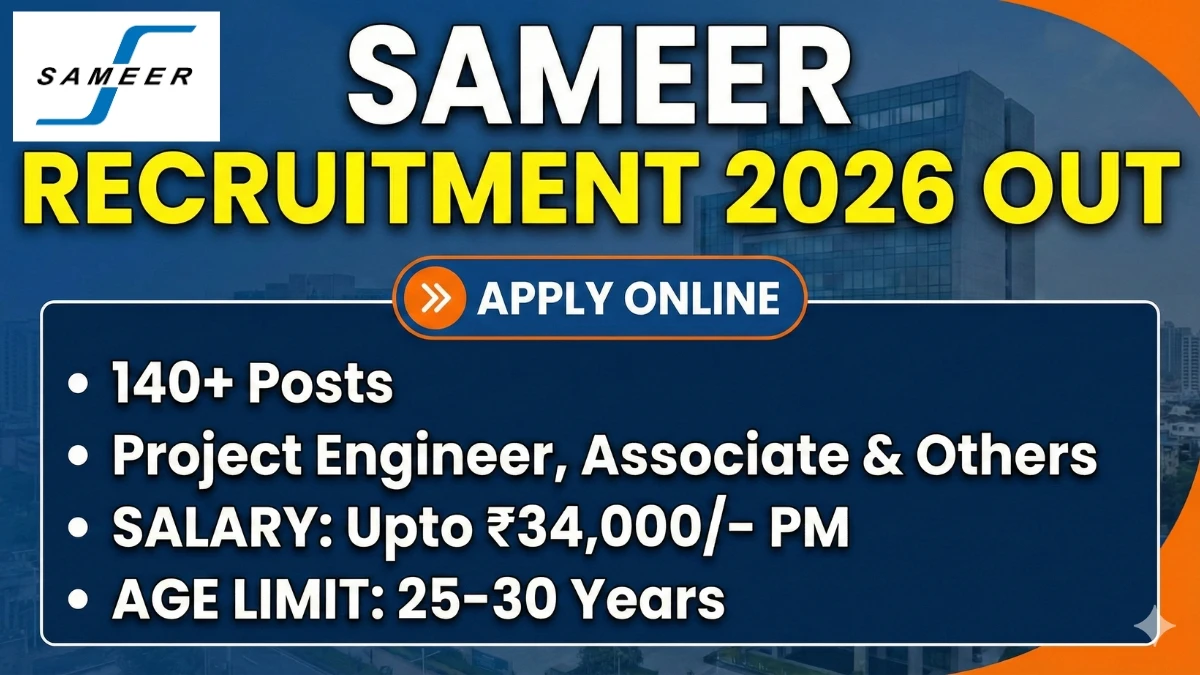 SAMEER Recruitment 2026