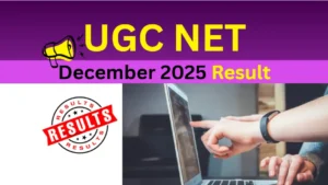 UGC NET Result December 2025