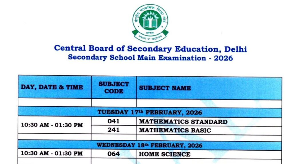 CBSE Board Exam 2026